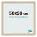 Cornice 50x50cm Rovere MDF Bologna Davanti Dimensione | Yourdecoration.it