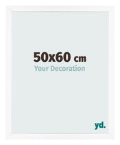 Cornice 50x60 cm Bianco Opaco MDF Bologna Davanti Dimensione | Yourdecoration.it