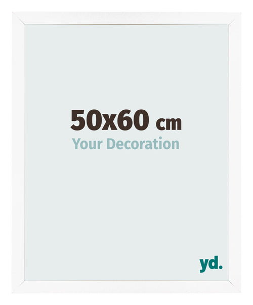Cornice 50x60 cm Bianco Opaco MDF Bologna Davanti Dimensione | Yourdecoration.it