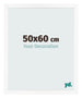 Cornice 50x60 cm Bianco Opaco MDF Bologna Davanti Dimensione | Yourdecoration.it