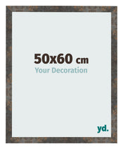 Cornice 50x60 cm Metallo Ossidato MDF Bologna Davanti Dimensione | Yourdecoration.it