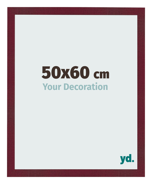 Cornice 50x60 cm Vino Rosso Spazzato MDF Bologna Davanti Dimensione | Yourdecoration.it
