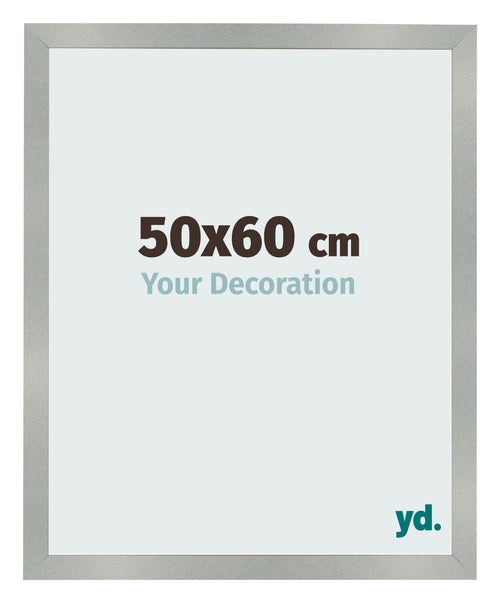 Cornice 50x60cm Alluminio Spazzolato MDF Bologna Davanti Dimensione | Yourdecoration.it