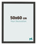 Cornice 50x60cm Grana Di Legno Nero MDF Bologna Davanti Dimensione | Yourdecoration.it