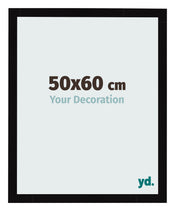 Cornice 50x60cm Nero Lucente MDF Bologna Davanti Dimensione | Yourdecoration.it