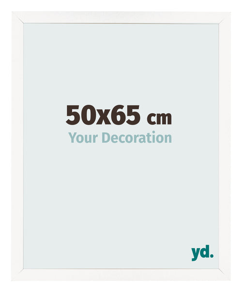 Cornice 50x65 cm Bianco Lucente MDF Bologna Davanti Dimensione | Yourdecoration.it