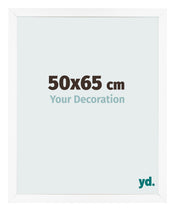 Cornice 50x65 cm Bianco Opaco MDF Bologna Davanti Dimensione | Yourdecoration.it