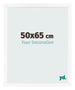 Cornice 50x65 cm Bianco Opaco MDF Bologna Davanti Dimensione | Yourdecoration.it
