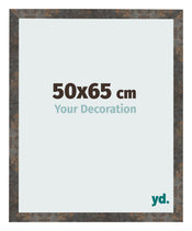 Cornice 50x65 cm Metallo Ossidato MDF Bologna Davanti Dimensione | Yourdecoration.it