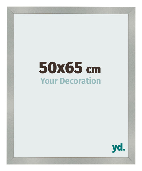 Cornice 50x65cm Alluminio Spazzolato MDF Bologna Davanti Dimensione | Yourdecoration.it