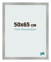 Cornice 50x65cm Alluminio Spazzolato MDF Bologna Davanti Dimensione | Yourdecoration.it