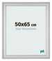 Cornice 50x65cm Argento Opaco MDF Lazio Davanti Dimensione | Yourdecoration.it