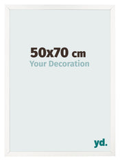 Cornice 50x70 cm Bianco Lucente MDF Bologna Davanti Dimensione | Yourdecoration.it