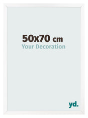Cornice 50x70 cm Bianco Opaco MDF Bologna Davanti Dimensione | Yourdecoration.it