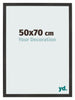 Cornice 50x70 cm Nero Opaco MDF Bologna Davanti Dimensione | Yourdecoration.it