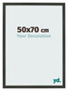 Cornice 50x70cm Antracite MDF Bologna Davanti Dimensione | Yourdecoration.it