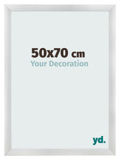 Cornice 50x70cm Argento Nero Spazzato MDF Pisa Davanti Dimensione | Yourdecoration.it