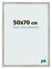 Cornice 50x70cm Argento Opaco MDF Bologna Davanti Dimensione | Yourdecoration.it