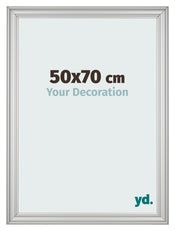 Cornice 50x70cm Argento Opaco MDF Lazio Davanti Dimensione | Yourdecoration.it