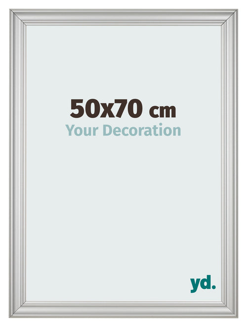 Cornice 50x70cm Argento Opaco MDF Lazio Davanti Dimensione | Yourdecoration.it