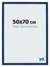 Cornice 50x70cm Blu Scuro Spazzato MDF Bologna Davanti Dimensione | Yourdecoration.it