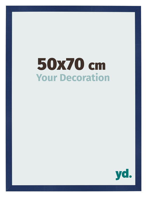 Cornice 50x70cm Blu Scuro Spazzato MDF Bologna Davanti Dimensione | Yourdecoration.it