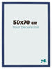 Cornice 50x70cm Blu Scuro Spazzato MDF Bologna Davanti Dimensione | Yourdecoration.it