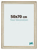 Cornice 50x70cm Lucentezza Metallica MDF Lazio Davanti Dimensione | Yourdecoration.it