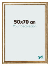 Cornice 50x70cm Oro Antico MDF Lazio Davanti Dimensione | Yourdecoration.it