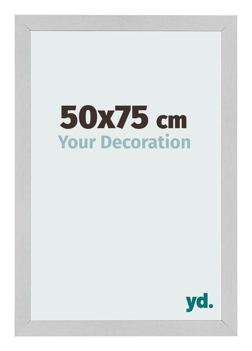 Cornice 50x75cm Acciaio Inox MDF Bologna Davanti Dimensione | Yourdecoration.it