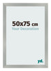 Cornice 50x75cm Alluminio Spazzolato MDF Bologna Davanti Dimensione | Yourdecoration.it