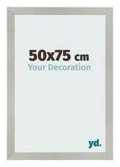 Cornice 50x75cm Argento Opaco MDF Bologna Davanti Dimensione | Yourdecoration.it