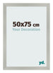 Cornice 50x75cm Argento Opaco MDF Bologna Davanti Dimensione | Yourdecoration.it