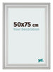 Cornice 50x75cm Argento Opaco MDF Lazio Davanti Dimensione | Yourdecoration.it