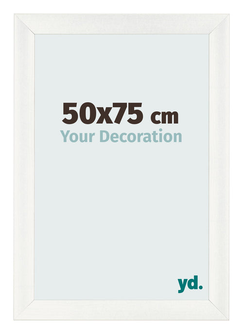 Cornice 50x75cm Bianco Vintage MDF Pisa Davanti Dimensione | Yourdecoration.it