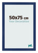 Cornice 50x75cm Blu Scuro Spazzato MDF Bologna Davanti Dimensione | Yourdecoration.it
