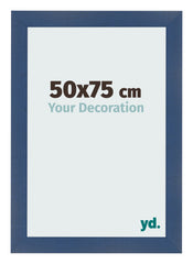 Cornice 50x75cm Blu Scuro Spazzato MDF Pisa Davanti Dimensione | Yourdecoration.it