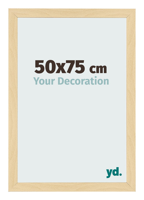 Cornice 50x75cm Faggio Decorativo MDF Bologna Davanti Dimensione | Yourdecoration.it