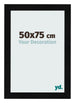 Cornice 50x75cm Nero Argento Lucido MDF Pisa Davanti Dimensione | Yourdecoration.it