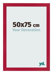 Cornice 50x75cm Rosso MDF Bologna Davanti Dimensione | Yourdecoration.it