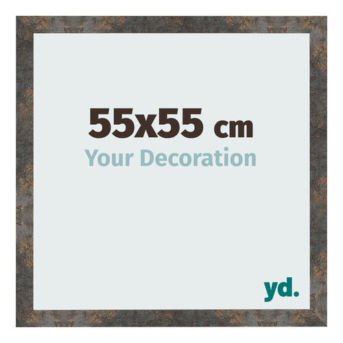 Cornice 55x55 cm Metallo Ossidato MDF Bologna Davanti Dimensione | Yourdecoration.it