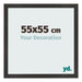 Cornice 55x55 cm Nero Opaco MDF Bologna Davanti Dimensione | Yourdecoration.it
