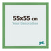 Cornice 55x55 cm Verde MDF Bologna Davanti Dimensione | Yourdecoration.it