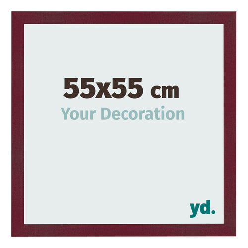 Cornice 55x55 cm Vino Rosso Spazzato MDF Bologna Davanti Dimensione | Yourdecoration.it