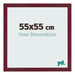Cornice 55x55 cm Vino Rosso Spazzato MDF Bologna Davanti Dimensione | Yourdecoration.it