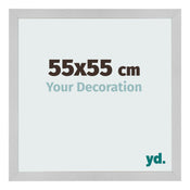 Cornice 55x55cm Acciaio Inox MDF Bologna Davanti Dimensione | Yourdecoration.it