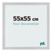 Cornice 55x55cm Acciaio Inox MDF Bologna Davanti Dimensione | Yourdecoration.it
