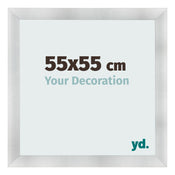 Cornice 55x55cm Alluminio Spazzolato MDF Pisa Davanti Dimensione | Yourdecoration.it