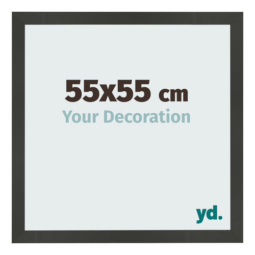 Cornice 55x55cm Antracite MDF Bologna Davanti Dimensione | Yourdecoration.it