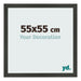 Cornice 55x55cm Antracite MDF Bologna Davanti Dimensione | Yourdecoration.it